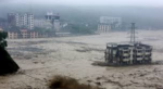 中国四川省の洪水と土砂崩れ