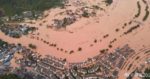 中国の洪水の様子