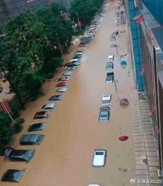 中国の洪水の状況