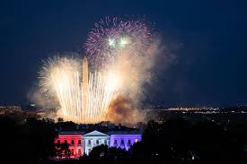 ホワイトハウスの花火