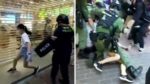 香港警察が12歳少女にタックルし検挙