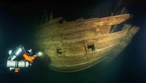バルト海で発見された400年前の船