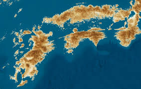 日本列島がもし海面が100m上昇したらの地図