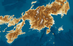 日本列島がもし海面が100m上昇したらの地図