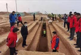 西安咸陽国際空港の拡張工事現場で古墓3500基